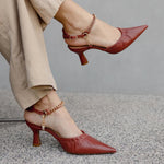 Carregar imagem no visualizador da galeria, Slingback Terracota FERRUCCI - F025146
