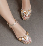 Carregar imagem no visualizador da galeria, Flat Slingback Dourado FERRUCCI - F251090
