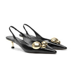Carregar imagem no visualizador da galeria, Slingback Olga Preto VICENZA - VI11635

