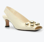 Carregar imagem no visualizador da galeria, Slingback Anne VICENZA Off White - VI11895

